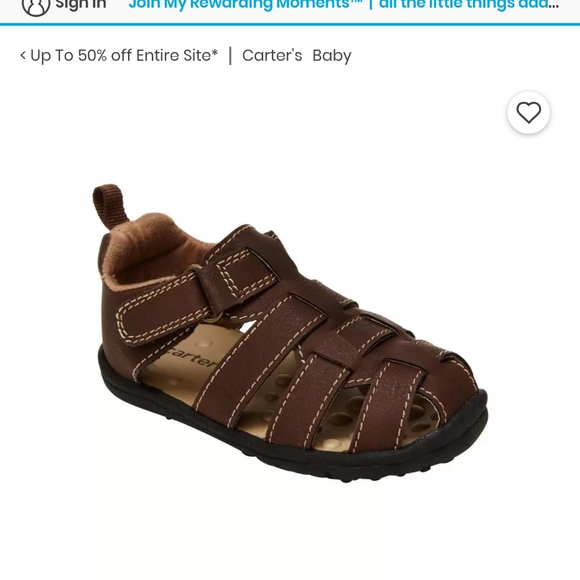 Carter's Other - Carter's fisherman sandals, size 6t. Brand new without tags